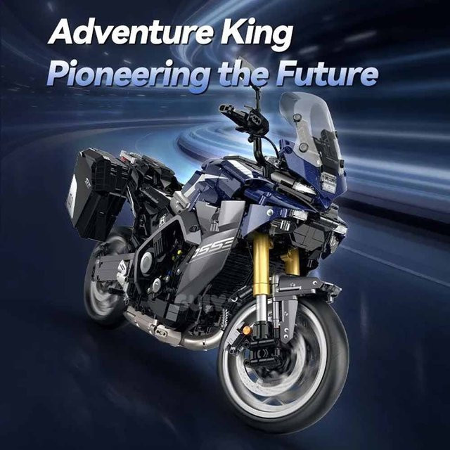 YMH Tracer GT Touring Motorrad, Baustein-Modell, 1:5 Maßstab, 2461 Teile, ab 14 Jahren - Bild 1