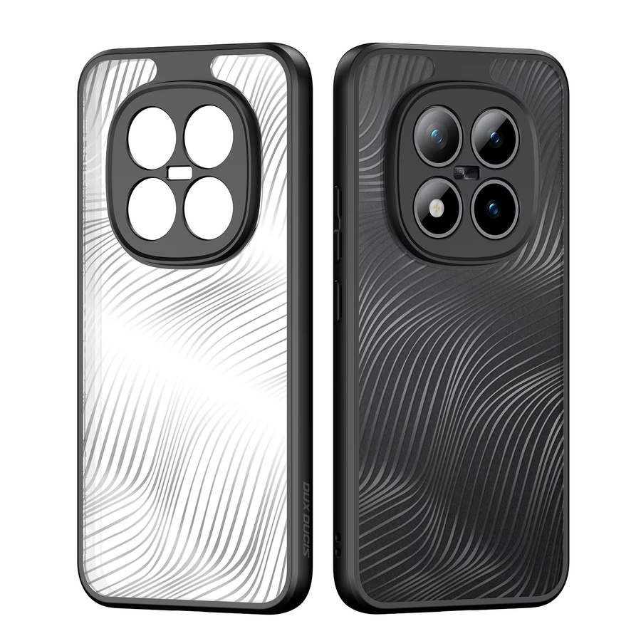 DUX DUCIS Handyhülle für Redmi Note 15 Pro Plus und Redmi Note 15 4G, transparente TPU-Acryl Hülle mit Linien-Design und Anti-Fingerabdruck-Schutz - Bild 3
