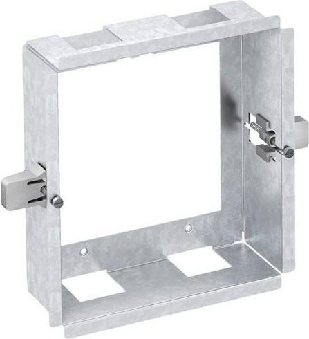 OBO Bettermann Montagezubehör Wandrahmen aus Metall in Silber B: 13,9 cm, H: 14,9 cm, T: 4,7 cm - Bild 1