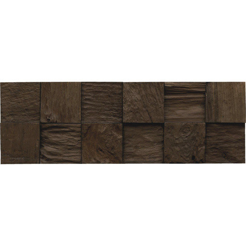 Wandverblender INDO Teak Classic Cube aus Holz in Braun, Stärke: 2 cm - Bild 3