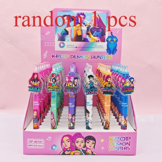 Yiran toy 1 K-Pop Dämonenjäger Cartoon Acryl-Aufkleberstift in Schwarz mit 0,5 mm feiner Spitze - Bild 1
