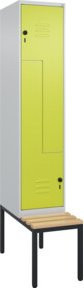 C+P Z-Spind Classic PLUS Sitzbank mit 2 Fächern aus Buche-Hartholz, B/T/H: 212,0 x 40,0 x 81,5 cm - Bild 1