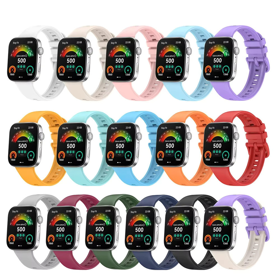 Huawei Uhrenarmband Silikon, Bunt, Huawei Watch Fit 4/3/4 Pro - Bild 3