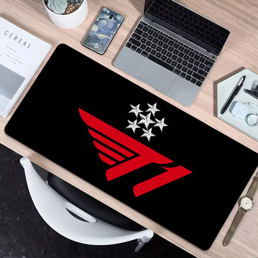 Game Cool 2025 S-SKT T1 Mauspad in Schwarz, rutschfestes und verdicktes Gaming-Mauspad mit Lockedge-Design für Büro und Gaming - Bild 2