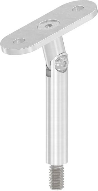 FeNau Gelenkstift aus V2A Edelstahl mit gerader Handlaufanschlussplatte, Farbe: Silber, Durchmesser: 12 mm, Höhe: 78 mm - Bild 1