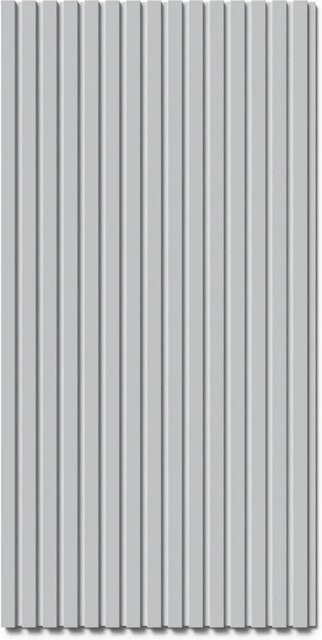 Denpanels Akustikpaneel in Weiß mit Streifenoptik aus Filz und MDF, 2 Stück, B: 60 cm, H: 120 cm - Bild 1