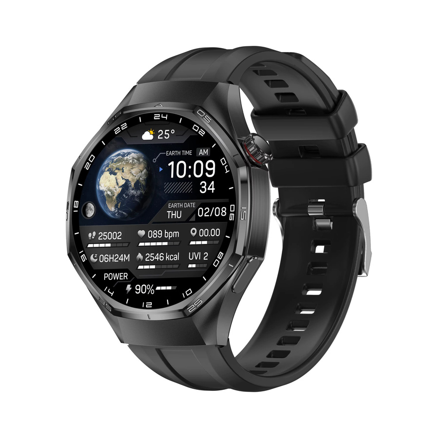 yaocx Smartwatch, Silber, Herren, GPS, Bluetooth, Rund - Bild 4