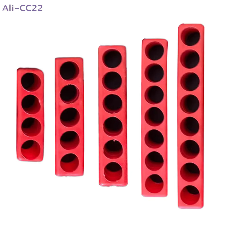 PVC-Bithalter Organizer in Rot für 4-12 Loch mit 6,35 mm Sechskantschaft und 1/4 Zoll Aufbewahrungsbox - Bild 2
