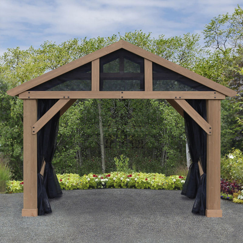 Westmann Moskitonetz für Holzpavillon Yukon, B/L: 366 x 427 cm, schwarz - Bild 4