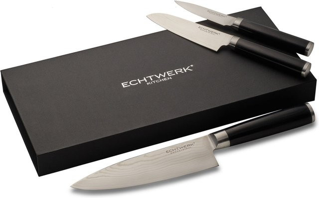 ECHTWERK Damaszener Messer-Set, 3-teilig, Silber - Bild 2