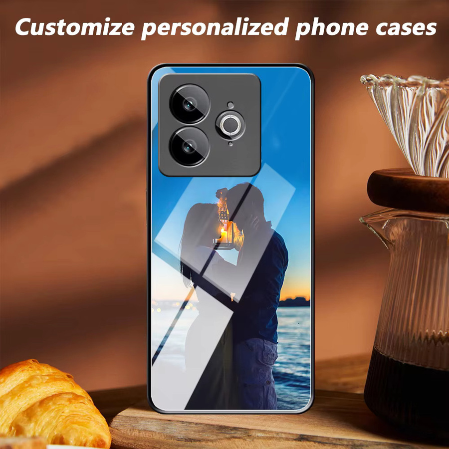 Personalisierte Fotospiegel-Handyhülle für Realme GT 7/6/5/2/Pro/Neo 5/Neo 3/SE in Schwarz und Mehrfarbig - Bild 2