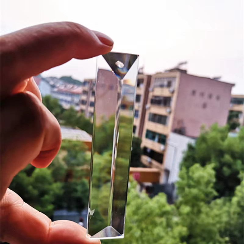 20 Stück transparente Kristall-Eiszapfen aus Glas, dreieckige U-Tropfen Prismen für Kronleuchter und Dekoration, Höhe: 7,6 cm bis 10 cm - Bild 3
