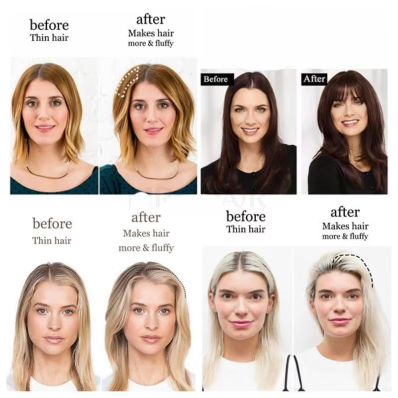 Boymia Clip-in-Extensions aus Echthaar, 12 Zoll, Remy-Clip-Ins - Bild 4