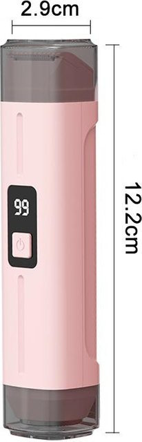 Damen 2-in-1 Elektrischer Bikini Rasierer und Haartrimmer mit Digitalanzeige, IPX7 Wasserdicht und Doppelkopf für die Reise - Bild 1