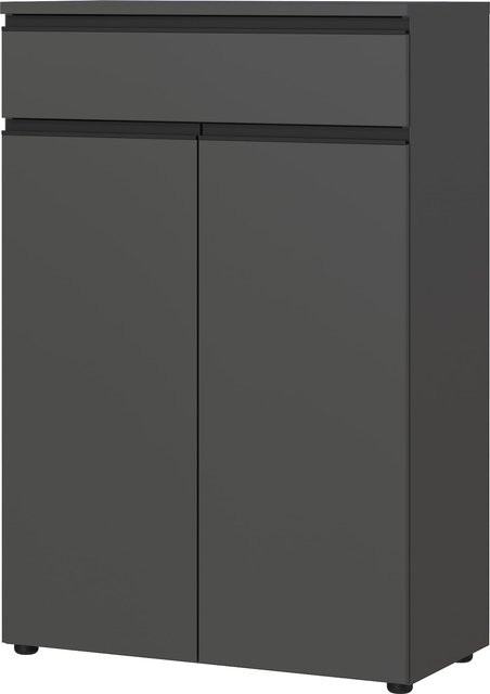 Kadima Design Aktenschrank mit Schublade Soft-Close in Graphit Matt, H: 81 cm, B: 120 cm, T: 40 cm - Bild 1