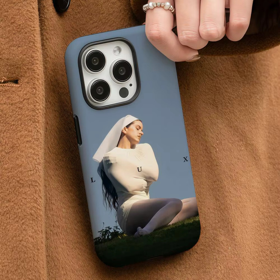 R-Rosalia LUX Handyhülle für iPhone 17 16 15 14 13 12 Pro Max Plus in Weiß mit glänzender HD-Doppelschicht-Flüssigkeits-Hartschale - Bild 3