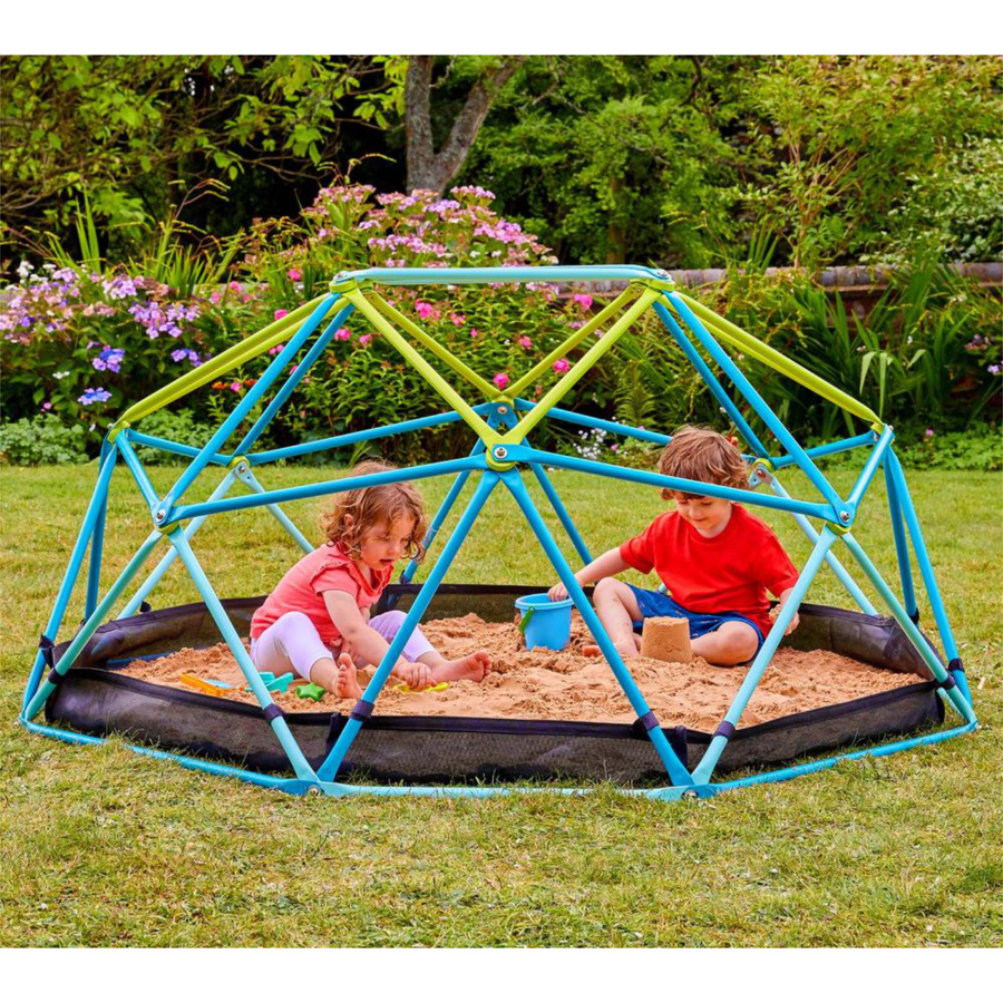 TP Toys Klettergerüst Metal Dome mit Sandkasten in Blau, B/T/H: 188 x 188 x 78 cm - Bild 2