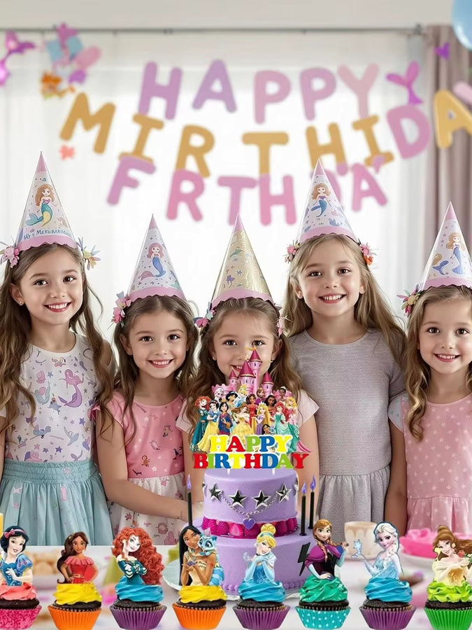 Disney Prinzessinnen-Kuchendekorations-Set, 31-teiliges Set, Prinzessinnen-Figuren - Bild 5
