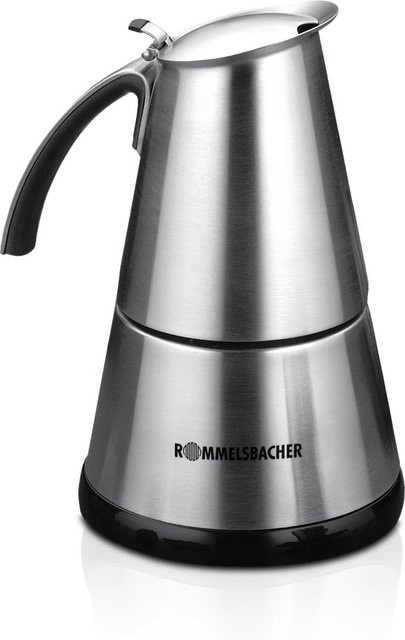 Rommelsbacher EKO 364/E ElPresso mini Siebträgermaschine in Silber aus Edelstahl und Kunststoff mit Auto-Shutoff - Bild 1