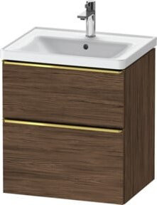 Duravit Waschtischunterschrank D-Neo in Braun, Wandhängend, B/T/H: 58,4 x 45,2 x 62,5 cm - Bild 1