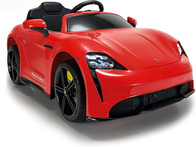 INJUSA Porsche Taycan 12V Elektroauto mit Licht & Sound ab 3 Jahren - Bild 1