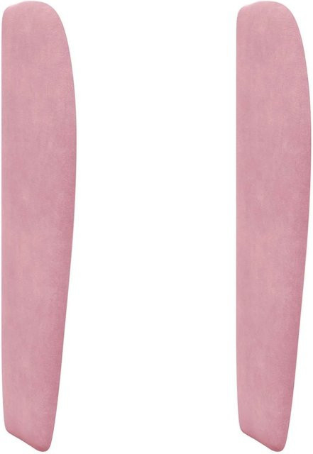 vidaXL Kopfteil in Rosa mit Wellenstruktur aus Samt, B/H/T: 80 x 23 x 6 cm - Bild 1