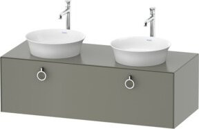 Duravit Waschtischunterschrank White Tulip in White, B/T/H: 130 x 55 x 40,8 cm - Bild 1