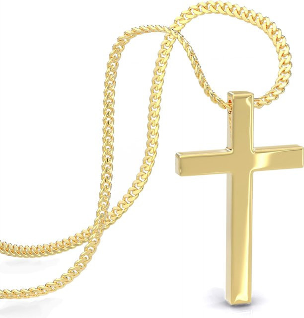 SERASAR Halskette, 585 Gold, Kreuzkette, Damen - Bild 1