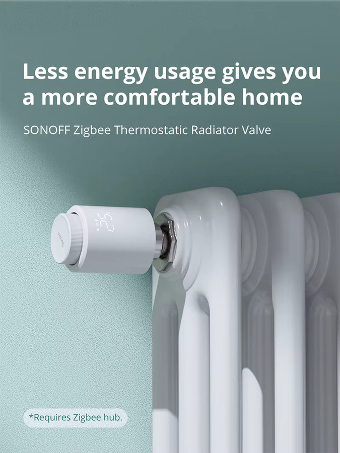 SONOFF TRVZB Zigbee Smart Thermostatventil mit eWeLink App-Steuerung in Weiß - Bild 6
