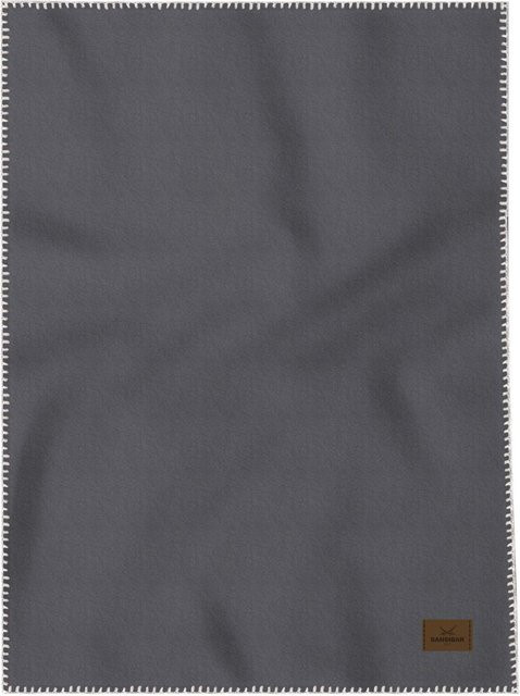 Fluffy Wohndecke SANSIBAR aus Fleece in Anthrazit, B/B/H: 200 x 150 cm - Bild 1