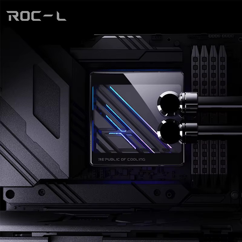BOOO ROC-L Split Kupfer CPU Wasserblock mit 0,08 mm Wasserstraße und ARGB für AMD AM4 AM5 sowie Intel 1700–1800 in Schwarz - Bild 4