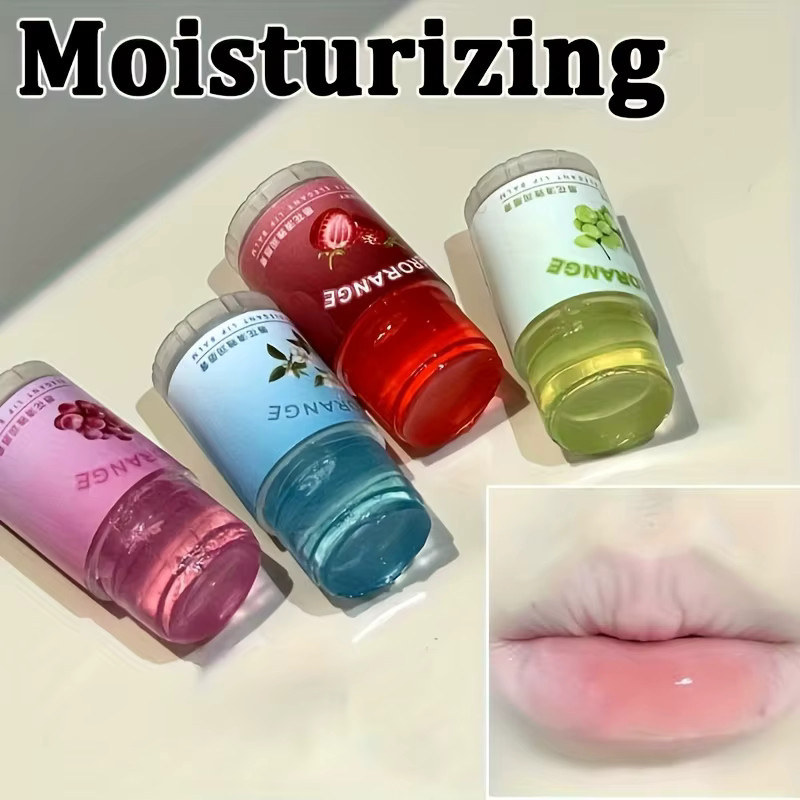 Herorange Blumen-Lippenbalsam, glänzend, Unisex - Bild 2