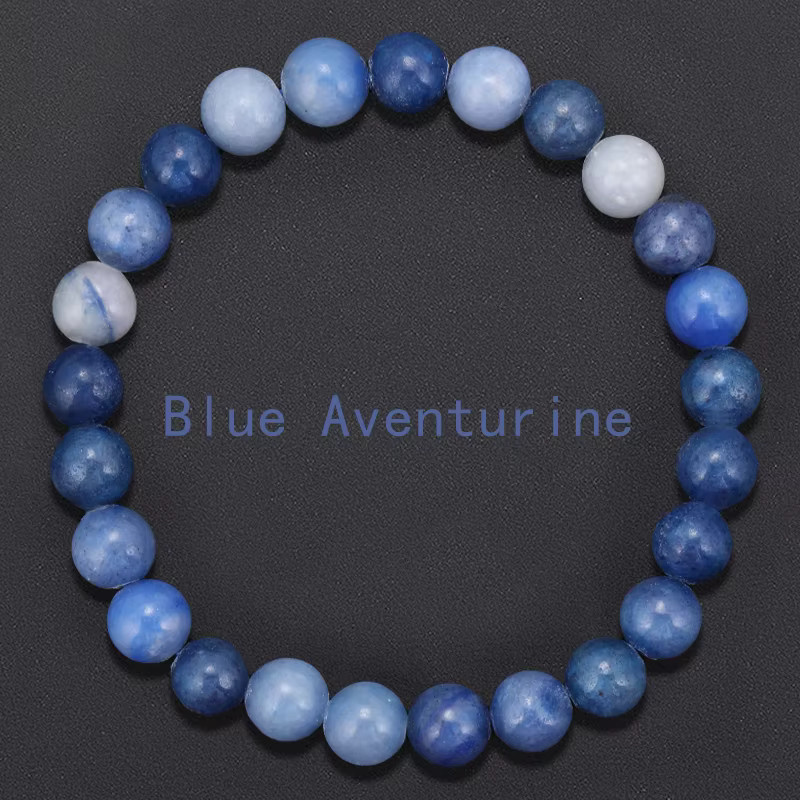SANSWL Armband, blauer Aventurin, 8 mm, Damen und Herren - Bild 3