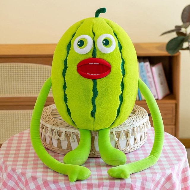 Kidsly Wassermelonenpuppe, Plüschkissen, Plüschtier, 70cm, ab 3 Jahre - Bild 1