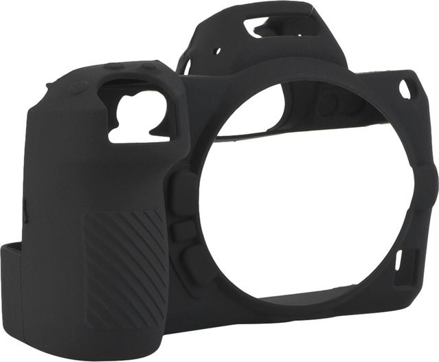 Schwarze Silikongel Kameratasche als weiche Schutzhülle für Nikon Z7 und Z6 spiegellose Kameras - Bild 1