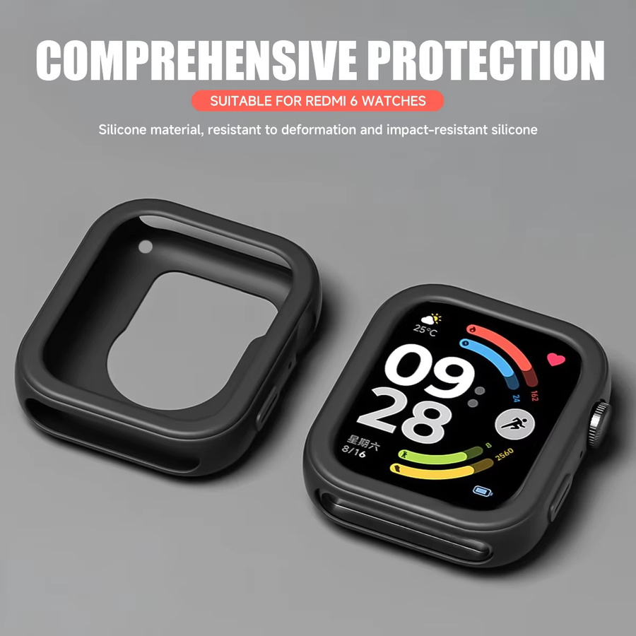 Geekthink Hülle für Redmi Watch 6, Silikon, weiß, Unisex - Bild 4