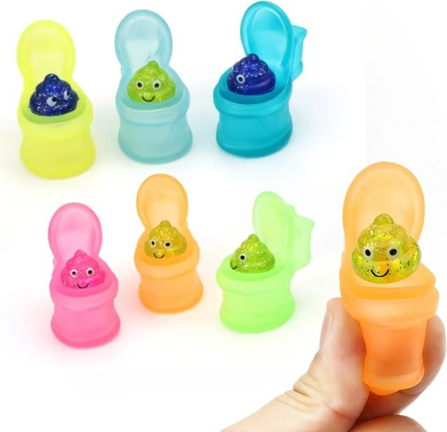 SONGYI Squeeze Toilet Poop TPR Soft Kawaii Mochi Stress Relief Fidget Toy - Bild 1