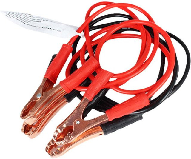500A Auto Batterie Starthilfe Kabel Set mit doppelseitigen Alligator-Klemmen für SUV und Van, Farbe: Rot - Bild 1