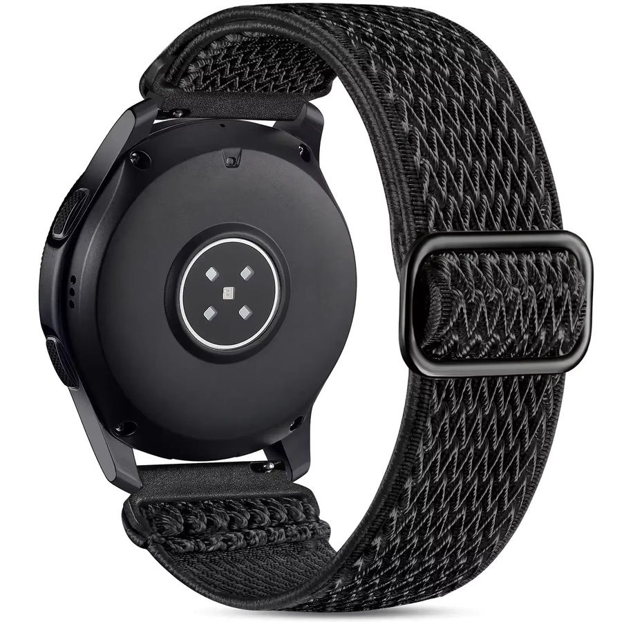 Uhrenarmband Nylon, Schwarz, 20 mm, 22 mm - Bild 2