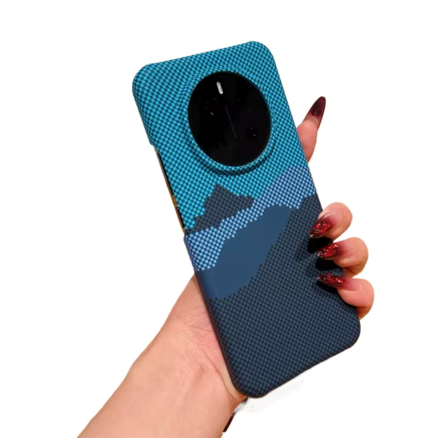 Stoßfeste Kevlar-Carbonfaser Schutzhülle mit Magnetfunktion für Honor Magic 6 Pro und Honor Magic 6 Ultra in Schwarz oder Blau - Bild 3