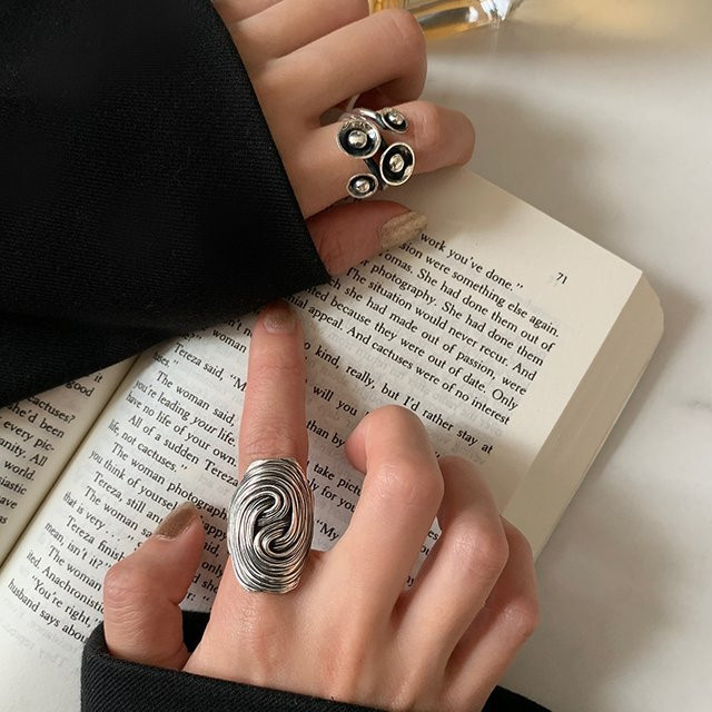 Yulouzhong Ring, Blume, Thai Silber, Damen - Bild 1