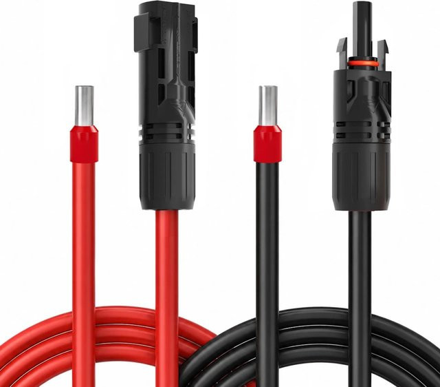 hb-digital Solar Anschlusskabel Set H1Z2Z2-K 6mm2 1500V in Rot und Schwarz, 2x 25m - Bild 1