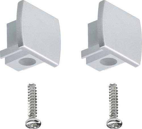 Paulmann URail Endkappe für 1phasiges Hochvolt-Schienensystem, 2er Set, Chrom matt - Bild 1