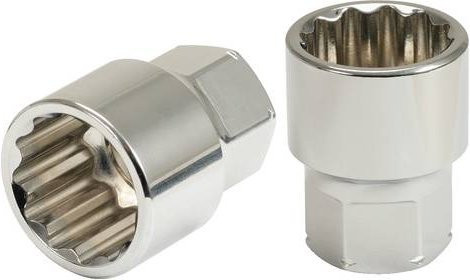 KS Tools GEARplus RINGSTOP-Stecknuss mit Bohrung aus Chrom-Vanadium, 9mm, Silber - Bild 1