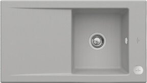 Villeroy & Boch Spüle Timeline 50 Flat bündig mit Ablagegarnitur und Excenterbetätigung in Fossil Grey - Bild 1
