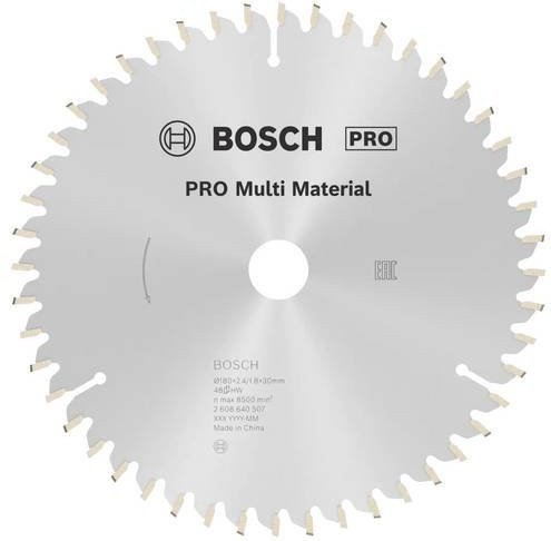 Bosch Kreissägeblatt Multi Material für Handkreissägen Ø 180 mm Bohrung 30/20 mm - Bild 1