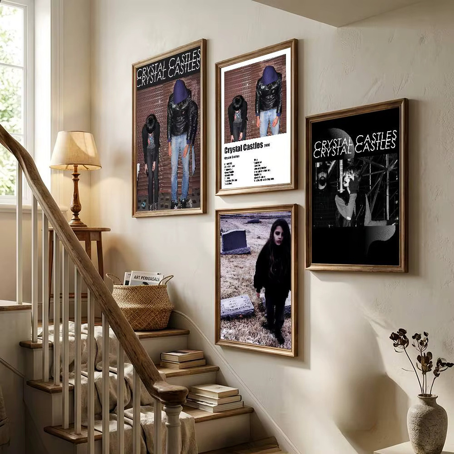 Crystal Castles Musikposter Wanddekoration Portrait B: 30,0 cm, H: 30,0 cm, T: 21,0 cm - Bild 2