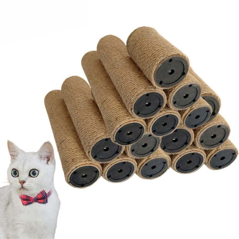 Ersatzpfosten für Katzenklettergerüste und Kratzbäume aus Sisal, rund, grün, Höhe: 38 cm - Bild 3