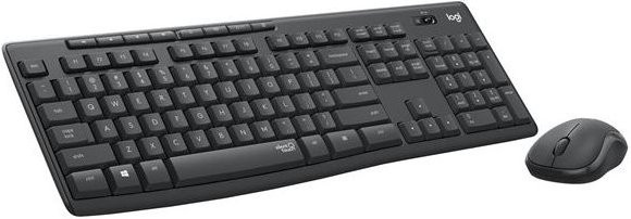 Logitech MK295 Silent Wireless Combo Tastatur und Maus Set in Graphit mit AZERTY Layout - Bild 1