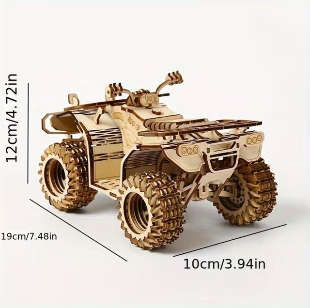 Fashnics Strandauto, 3D Holzpuzzle, ab 14 Jahren - Bild 1